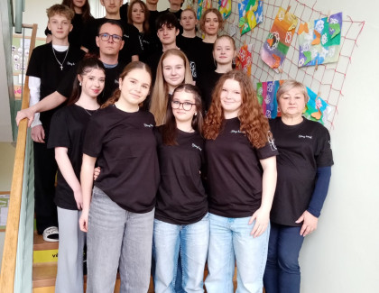 9.B už má absolventská trička